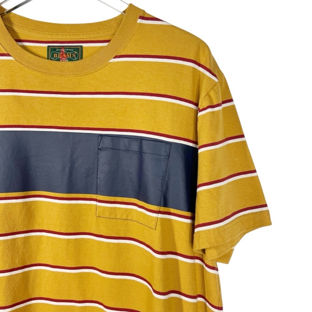 BEAMS Plus for J.Crew "Old Boy Surf Club" Crewneck Striped Short Sleeve Tee - Picture 3 of 9